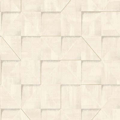 Papier peint Prism Grid Beige