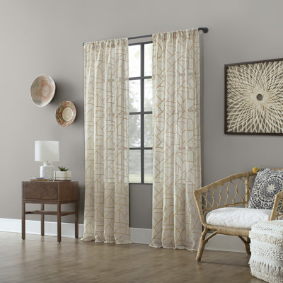 Lianne Semi Sheer Linen Curtain