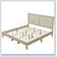 Lit plateforme en bois massif avec rotin-1432180479