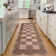 Washable Scalloped Rug Modern Checkerboard Rug Non Slip, Soft Non Shedding Thin Carpet, Indoor Low Pile Foldable Carpet, Contemporary Printed Mat for Living Room Bedroom