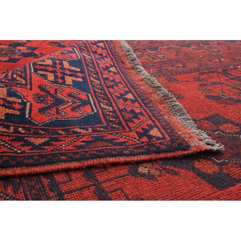 Tapis de zone en laine noué la 4 pi 10 po x 6 pi 5 po one-of-kind Kaler