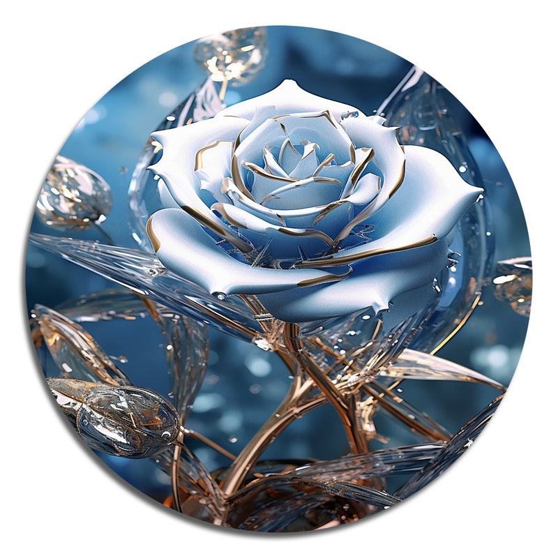 Cheshunt - Art floral rond en métal, H 16 po x l 16 po