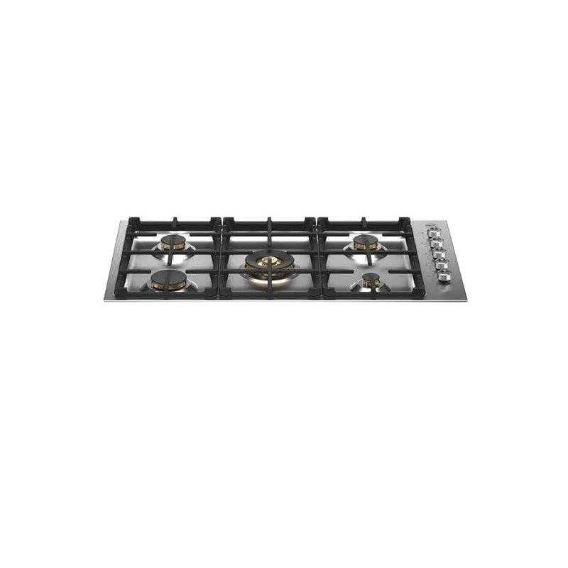 Bertazzoni 36.38'' W Gas Cooktop, Brass