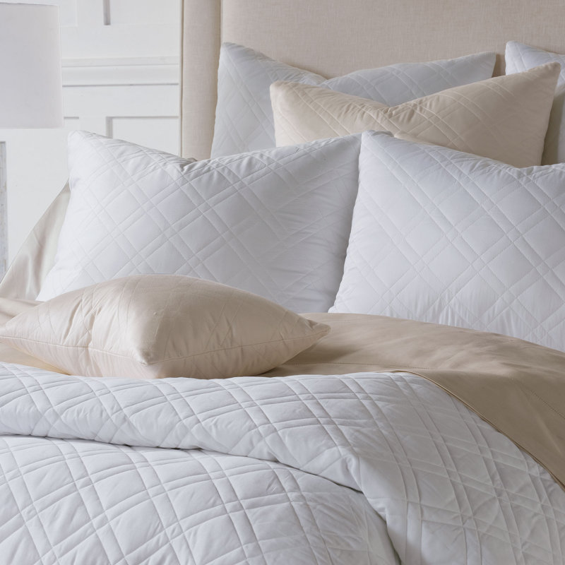 Coperta Sateen Coverlet, White, Full Coverlet