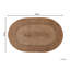 Oval Silvio Jute / Sisal Flatweave Area Rug-68950107