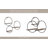 Metal and Wood Wall Shelf Set - Modern Circular Floating Storage for Decorative Display, Durable and Stylish - Set of 3-1577832337