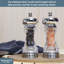 Buckingham Salt & Pepper Mill Set With Stainless Steel Band 16 cm