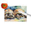 Turtles Tortoises Glass Cutting Board Large