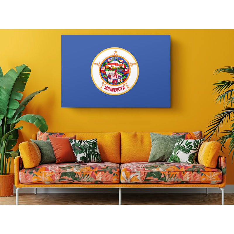 «Minnesota State Flag», impression sur toile tendue, L 60 po x H 40 po