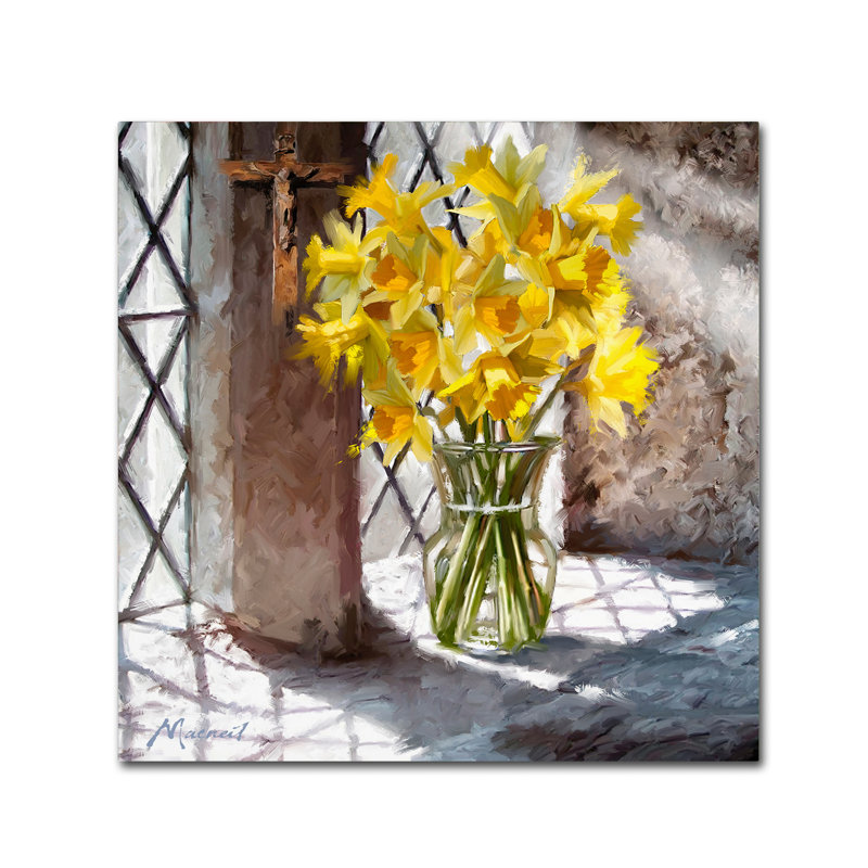 «Church Window» par Armand, reproduction sur toile, H 35 po x l 35 po x P 2 po