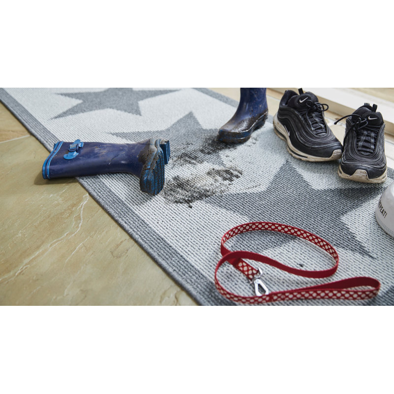 My Utility Star Kitchen Mat, Runner 67 x 150 cm, Silver