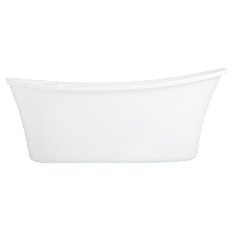 Kemrick 66" Freestanding Soaking Acrylic Bathtub