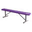 Banc orange perforé de 1,83 m (6 pi), sans dossier, portable-608215633-608215638