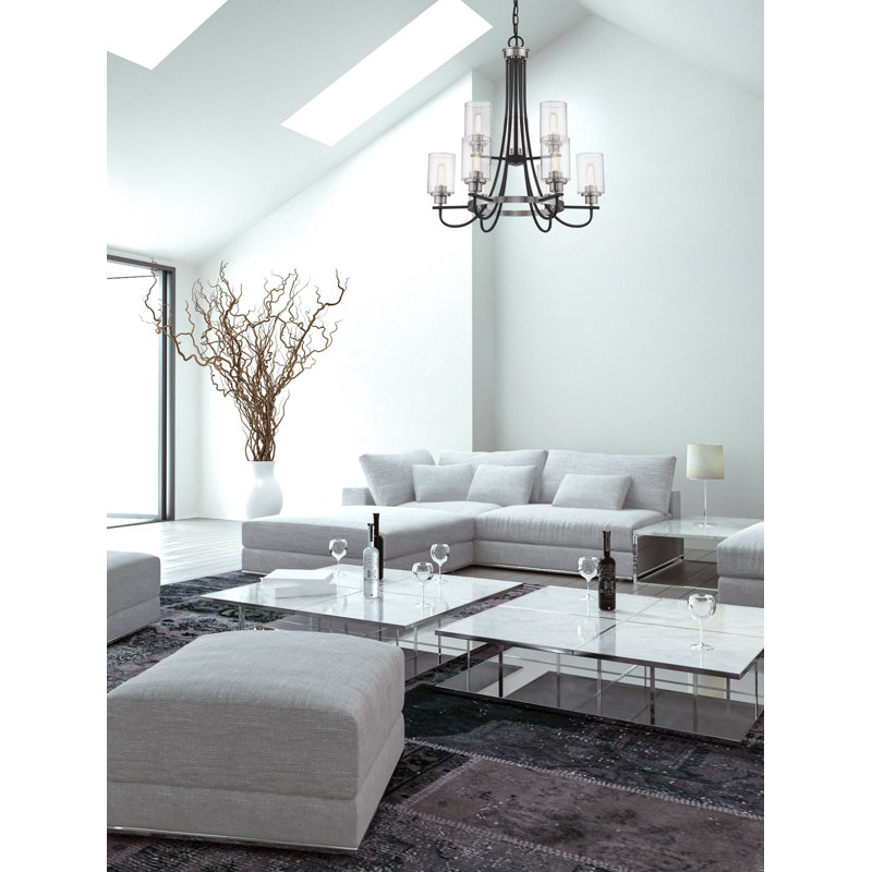 Lustre classique / traditionnel à 9 lumières de style bougie Clifton
