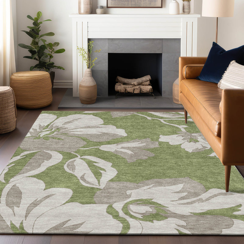  Tapis d'extérieur antidérapant Malchow, Rectangle 3' x 5'
