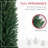 8' Artificial Pencil Christmas Tree