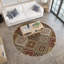 Tapis beige à motif géométrique Caudell-27337189