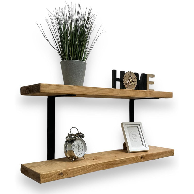 Pellenberg Bracket Shelf, 100cm H x 30cm W x 10cm D, Natural