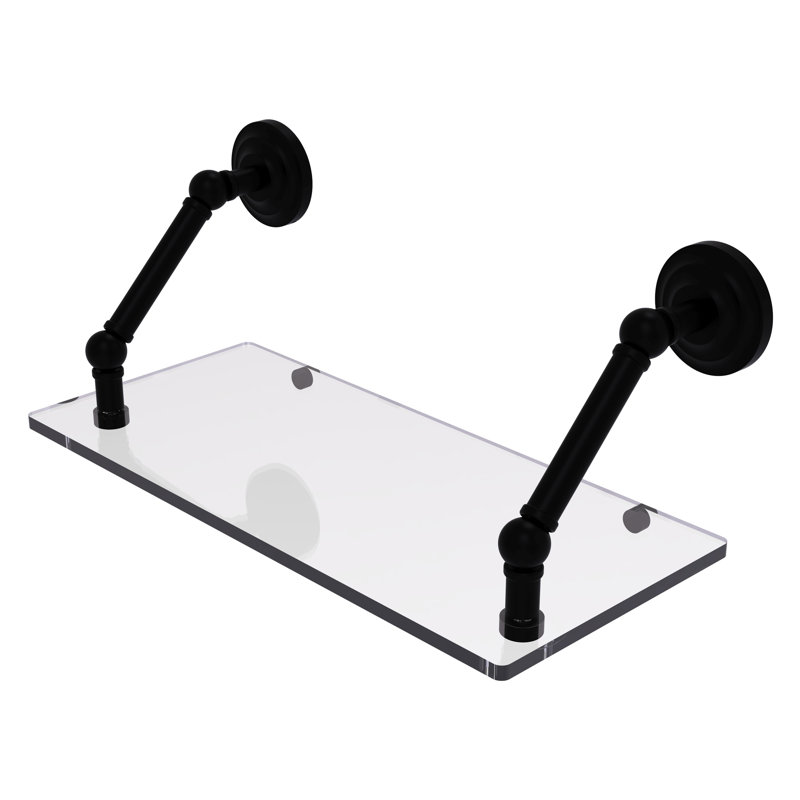 Jhene Bracket Shelf, Matte Black, 8" H x 18" W x 8" D