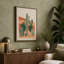Desert Cacti Landscape Minimalist - Wrapped Canvas-800707904-800707931
