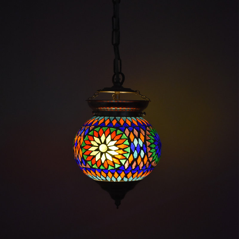 Cerny 1 - Light Chrome Pendant, Multicolour