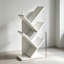 Bibliothèque moderne en forme d'arbre avec tablette ouverte pour salon, bureau, chambre, bibliothèque étroite en bois pour livres, films, CD, magazines et décoration