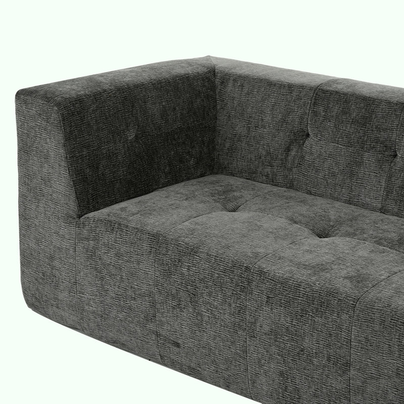 L-Shaped Modular Modular Combination Living Room Sofa, Gray