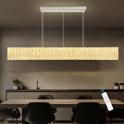 Lustre en cristal 59 po de longueur