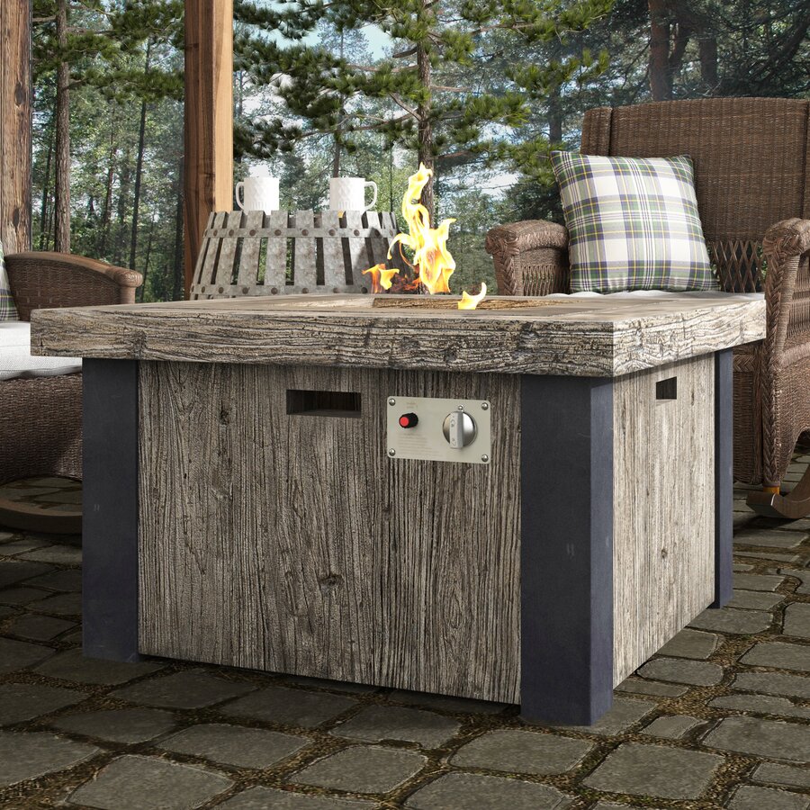 Gofried Stainless Steel Propane Fire Pit Table