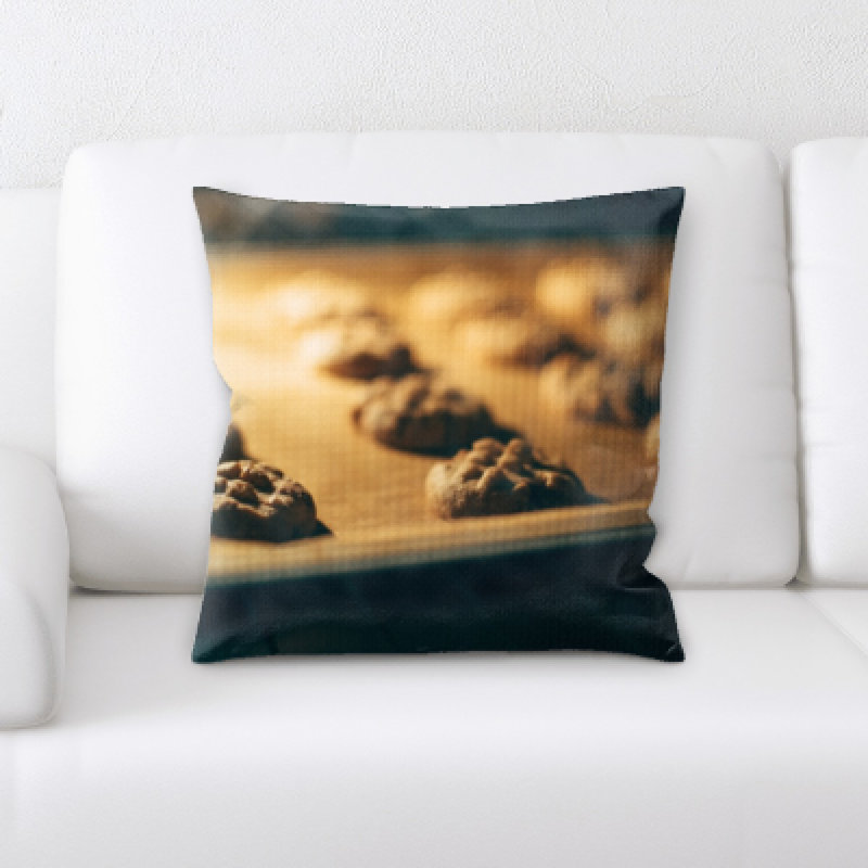 Appetizing Food Microsuede Reversible Throw Pillow