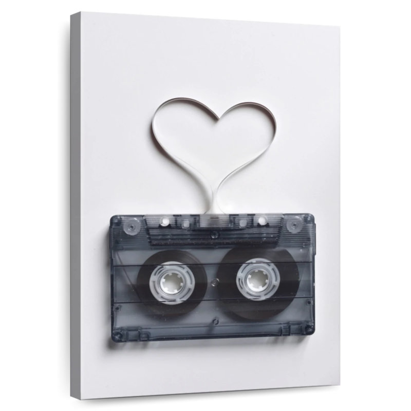 Abarca Mixtape Film Heart, 45" H x 30" W
