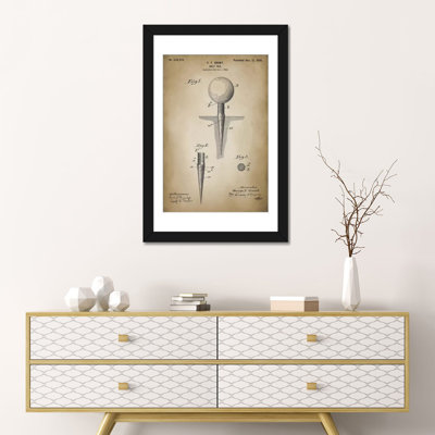 « golf tee », impression sur toile