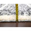 Tapis surdimensionné en laine noué à la main noir et blanc 12 pi 4 po x 18 pi Striae 1B6F6C80F5434D1AAAA09E26DA58CEC4