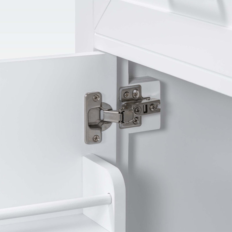 Armoire de salle de bain Mirveta, Blanc