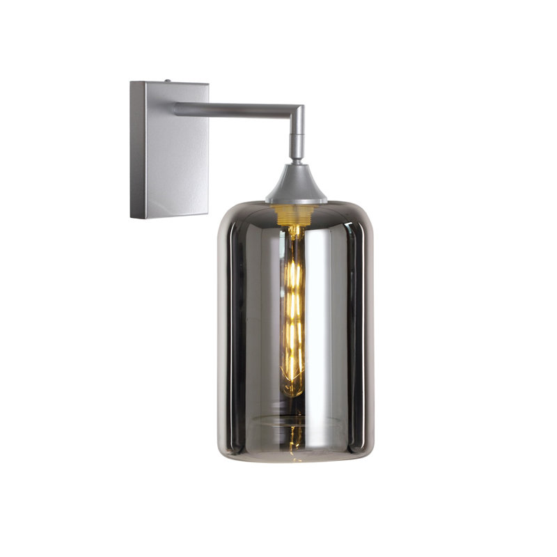 Bonita Armed Sconce, Silver, Silver