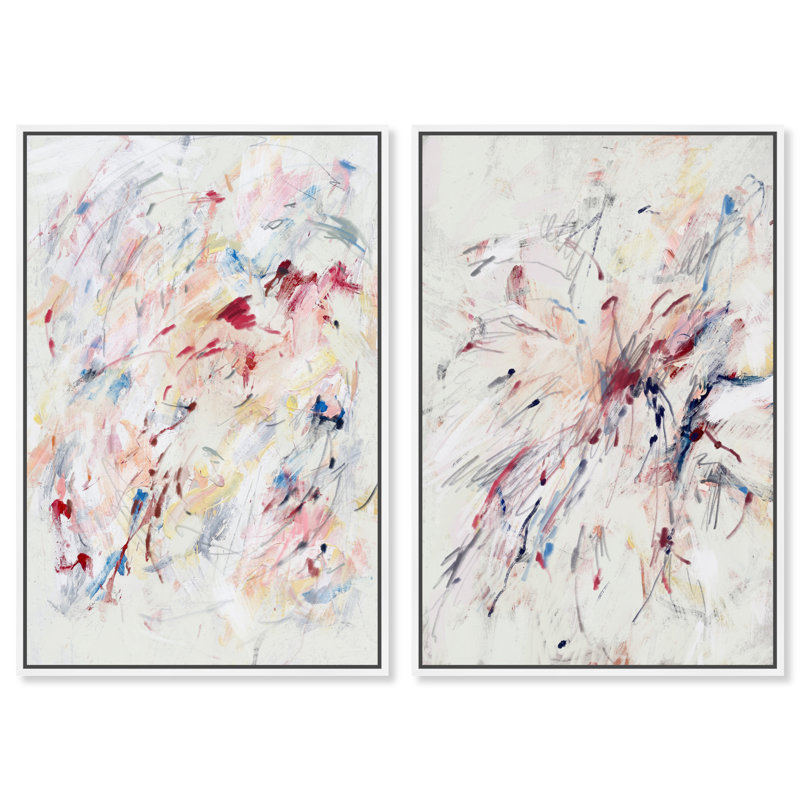 Feels Like Love Set Set by Oliver Gal, 62"H x 42"W, White Floater Frame