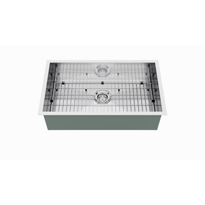 Évier de cuisine encastrable 32 po x 19 po avec grille d'évier et crépine