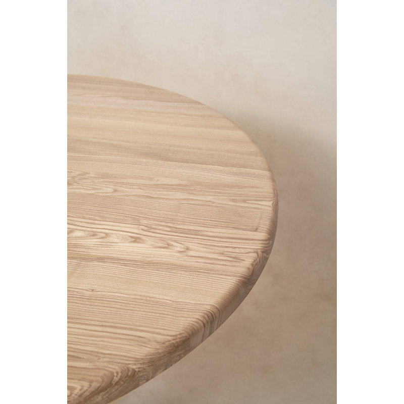 Round Topa Topa Dining Table, 30"H x 50"L x 50"W, Natural