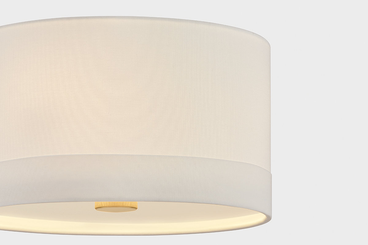Ashland Pendant Flush Mount, 8.5" H x 14" W x 14" D, 3 Lights, E12