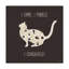 « otomi chats v dark neutral », reproduction d’impression sur toile tendue-33421589