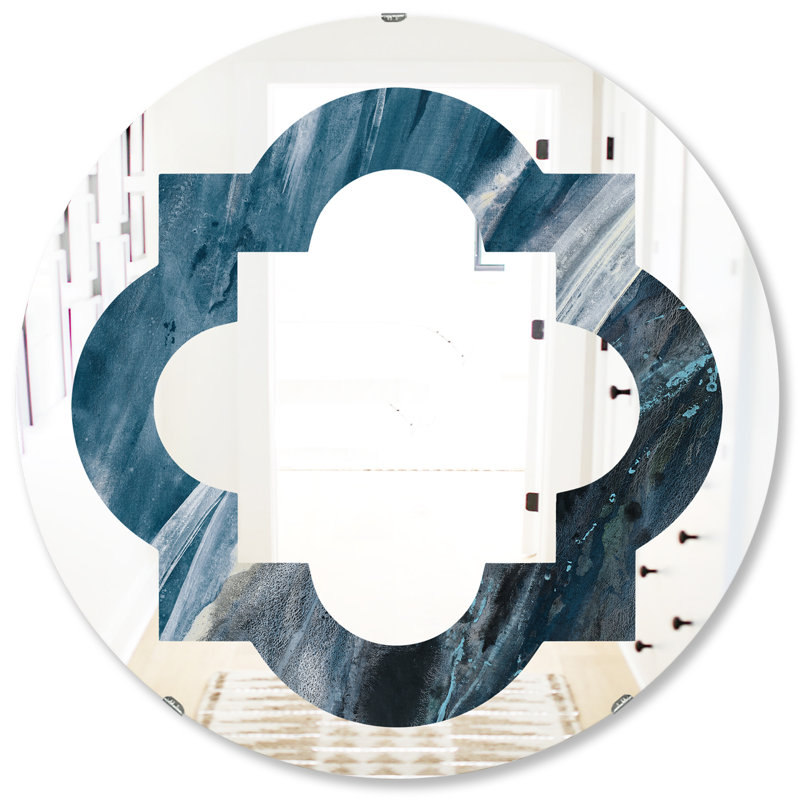 Miroir mural éclectique Quatrefoil Splash, H 31,5 po x l po