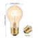 Vintage Edison Light Bulbs 60W, Dimmable Antique Squirrel Cage Filament Bulb, A19 Incandescent Bulb