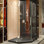 Cabine de douche à charnière néo-angle 40 "x 74,75" avec base incluse DreamLine Prism Lux