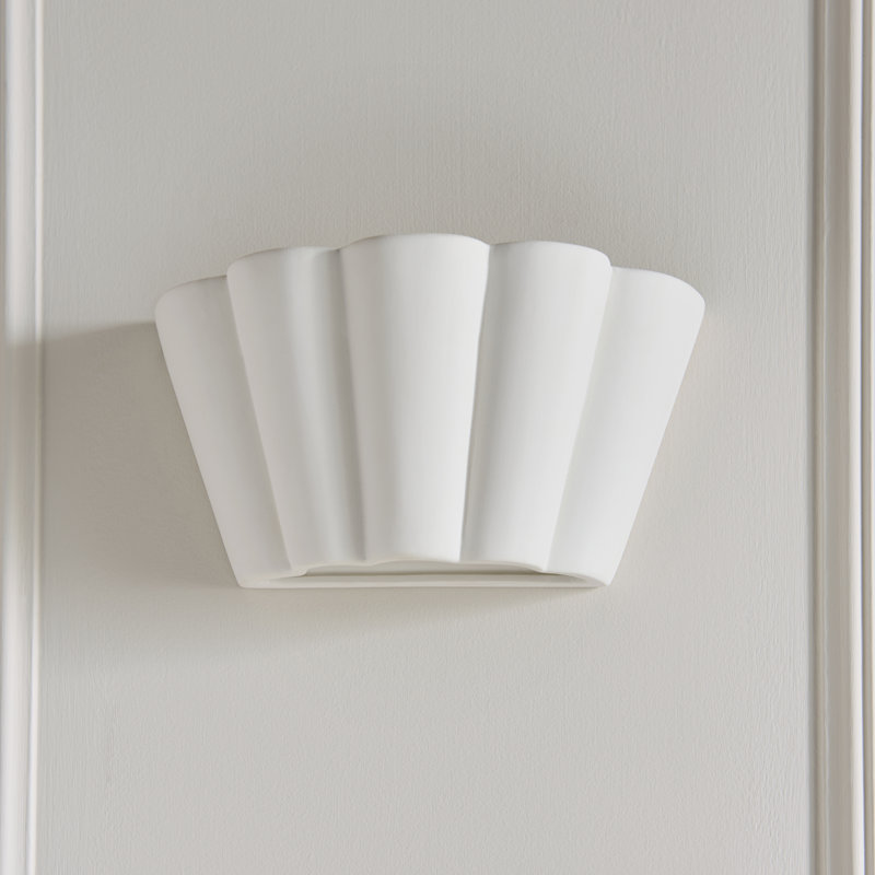 Ceramic Flush Mounted Sconce