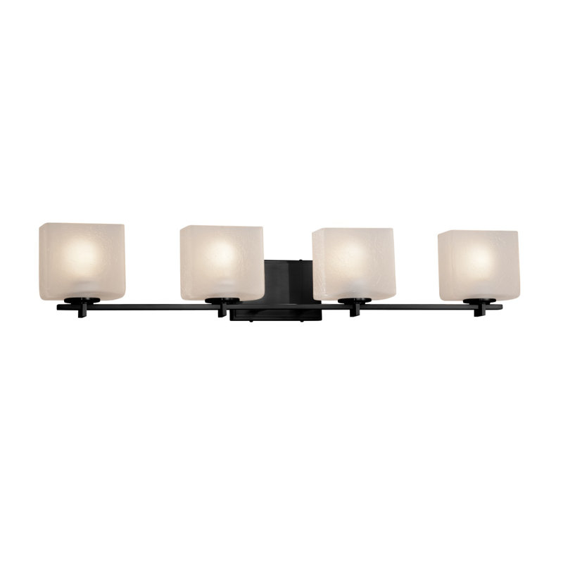 Casson 4 - Light Vanity Light, Matte Black, Weave