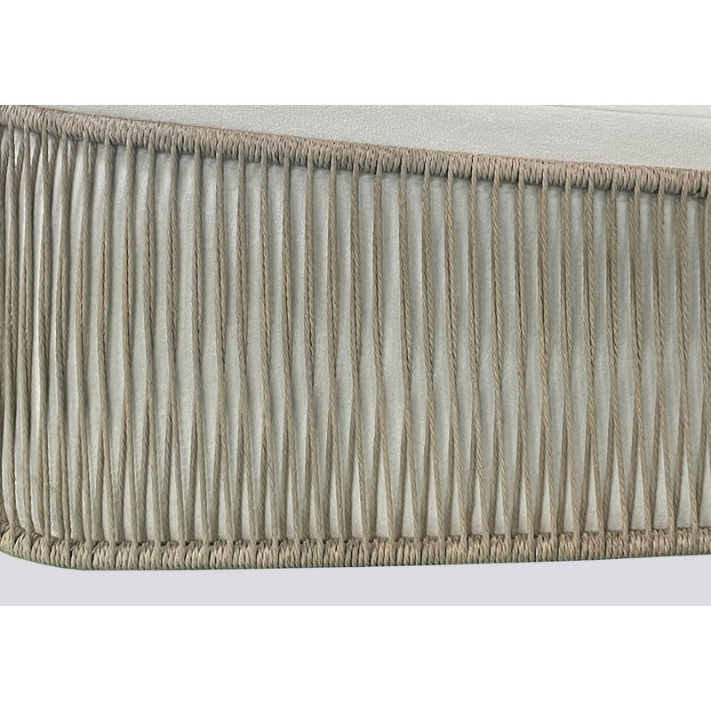 Chaise d'appoint avec extérieur en corde