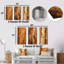 «Brown Tree Bark Essence II», ensemble de 3 reproductions d'art en métal-1109657053