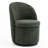 Upholstered Barrel Dining Chair, Boucle Fabric Swivel Kitchen Chair, Wingback Side Chair, Armless Vanity Chair-89623682