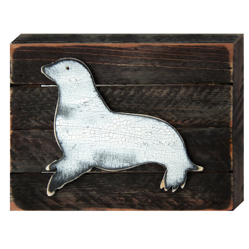 Décoration murale en bois lion sea sea, H 12 po x l 18 po x P 1,5 po