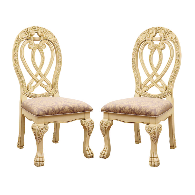 Chaise d'appoint Dolores Arline, Blanc